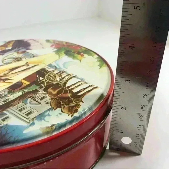 Vintage western Christmas  Deluxe Fruit Cake tin from Collin Street Bakery - Picture 6 of 9